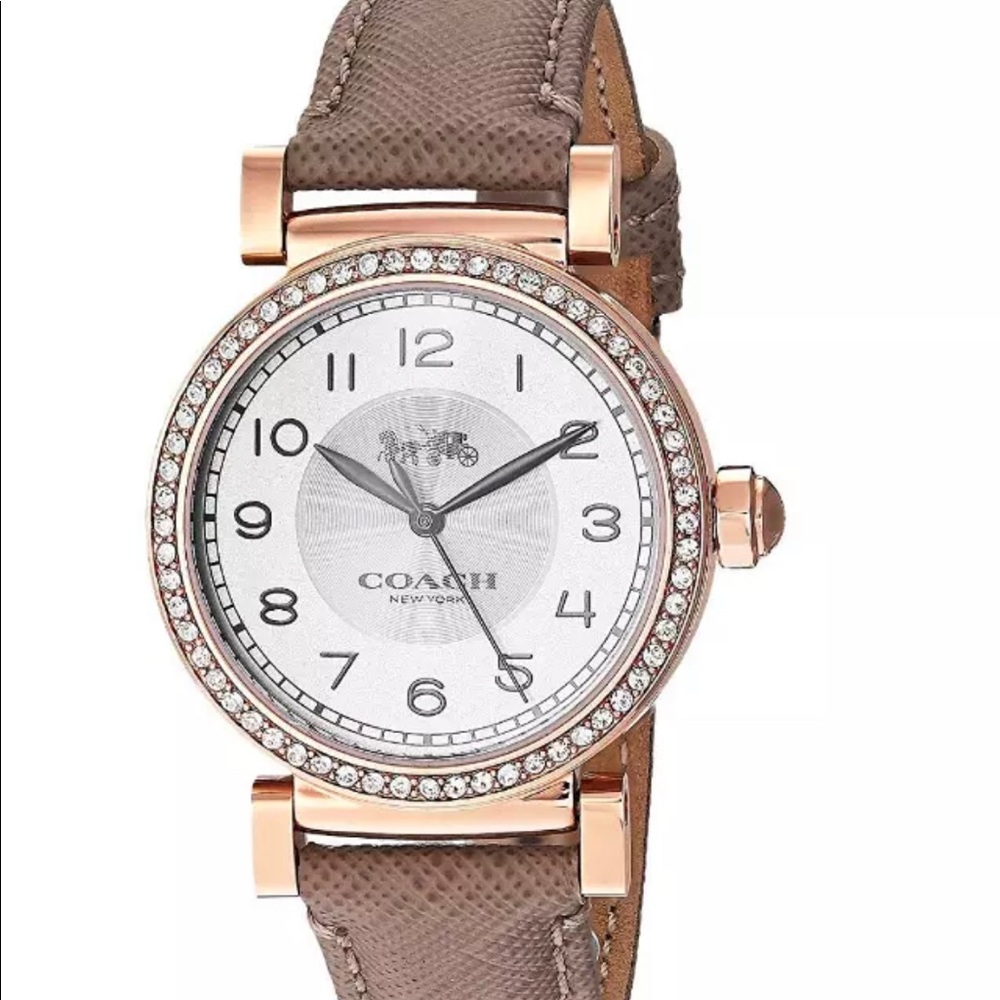 Coach Women's Madison 14503394 Beige Leather watch